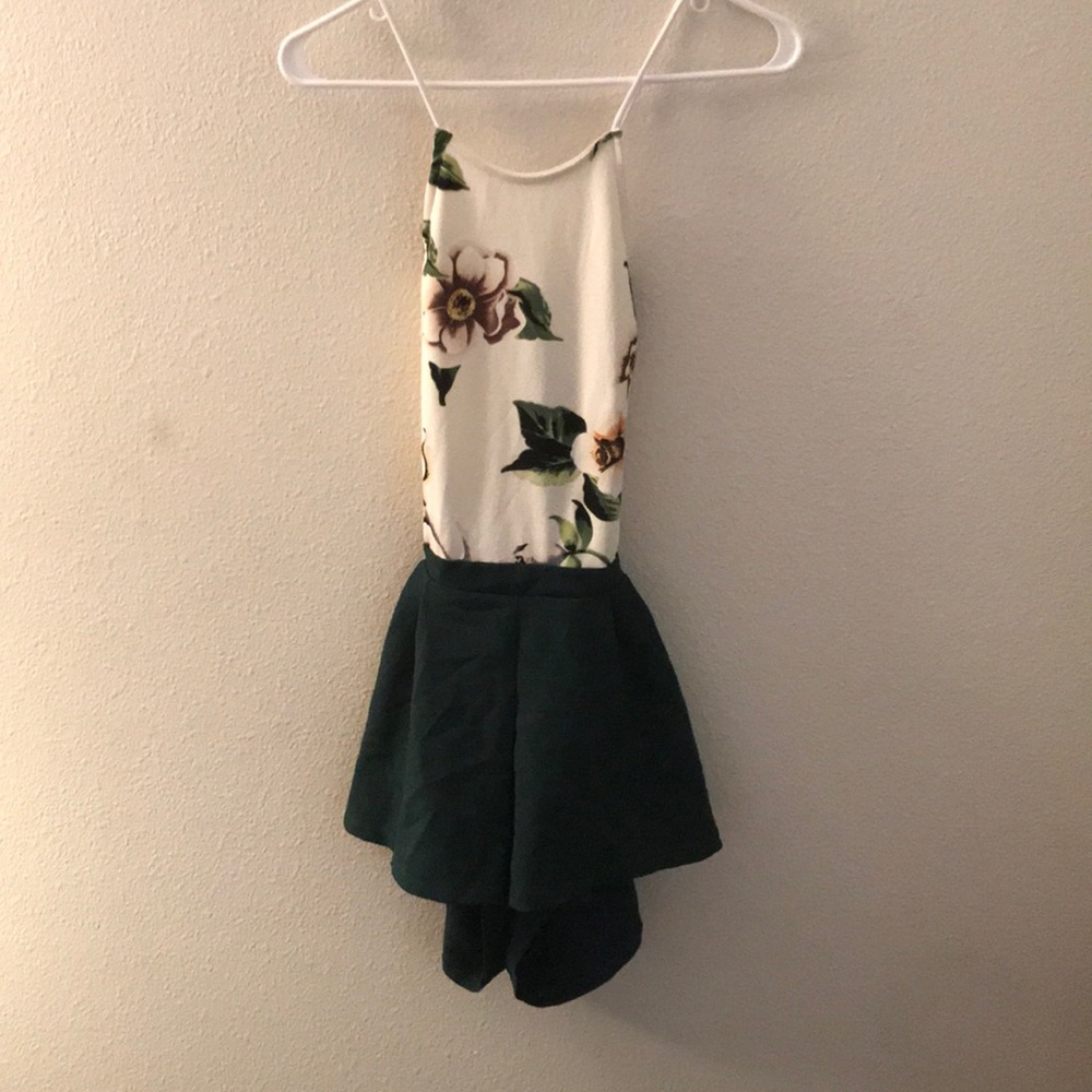 Backless romper